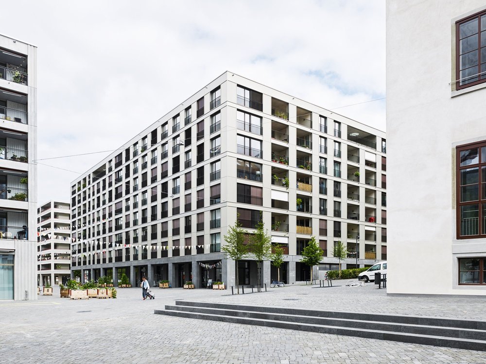 Hauptfassade von Greencity B4 Süd